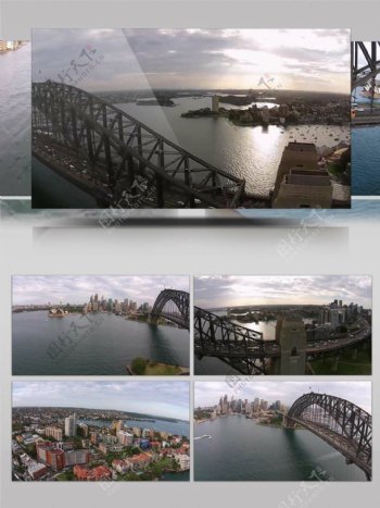 高清航拍澳大利亚城市风光视频素材