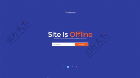 蓝色的企业网站模板搜索引擎