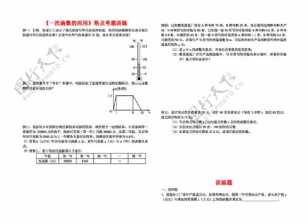 数学八年级上一次函数的应用