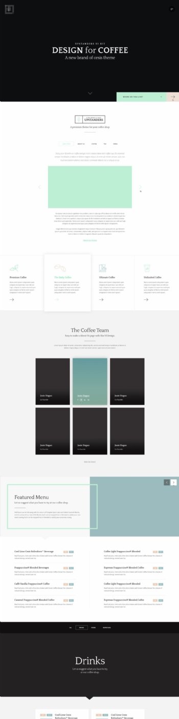 精美的企业咖啡饮品网站模板之登录页面组件