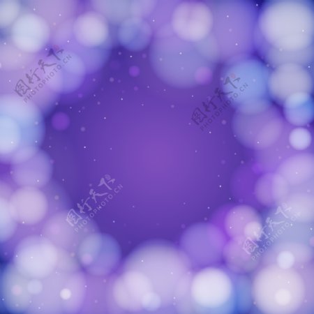 紫色梦幻背景矢量图