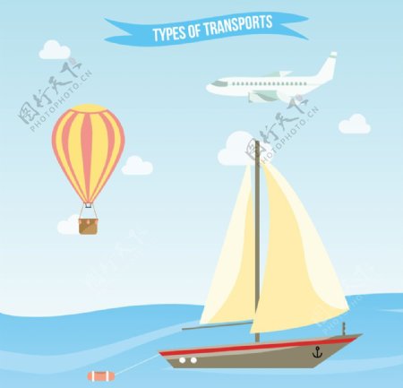 旅游交通工具插图