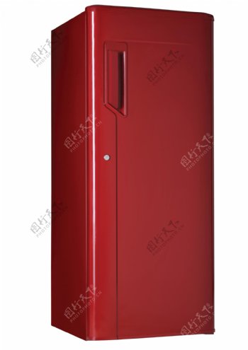 红色大冰箱png元素