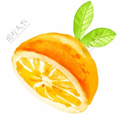 黄色柠檬水果元素