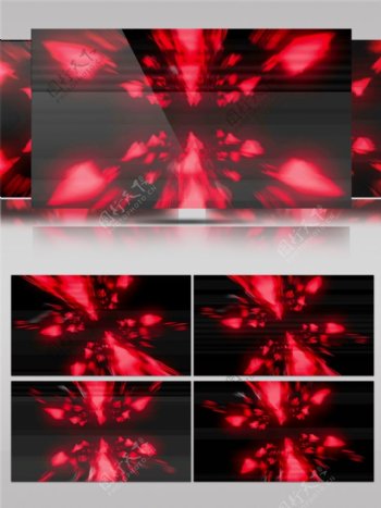 红色激光水晶动态视频素材