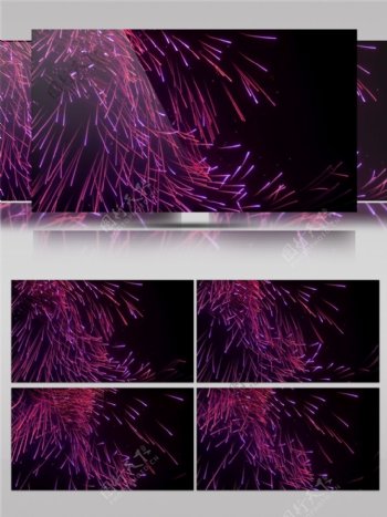紫色神经光束动态视频素材