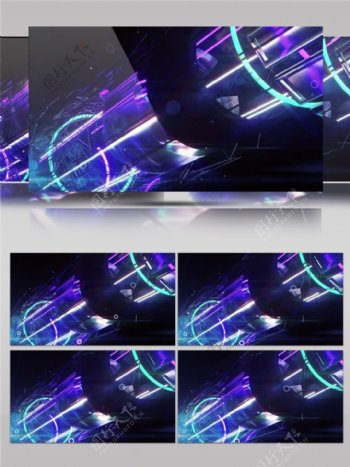 紫色太空隧道动态视频素材