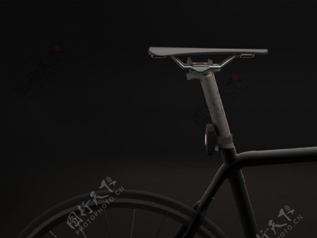 黑色创意的小巧自行车锁jpg素材