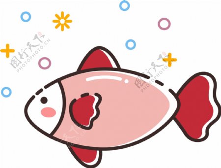 MBE图标创意小鱼类动物矢量可商用素材