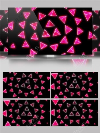 粉色螺旋三角视频素材