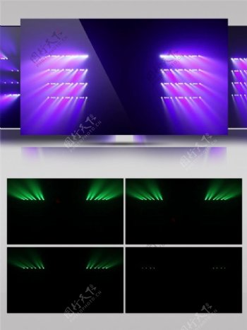紫光投射视频素材