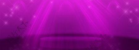 玫红色紫色渐变梦幻唯美舞台背景