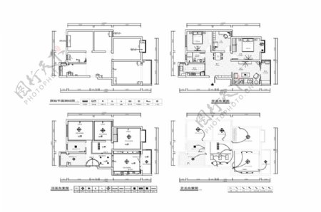 CAD两居室施工图