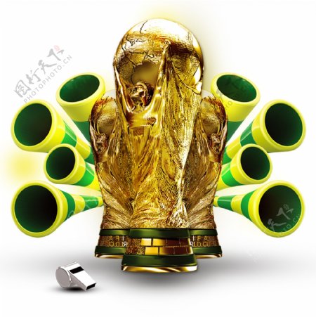 世界杯奖杯元素