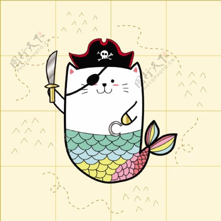 海盗猫美人鱼