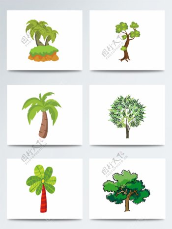 植树节卡通绿色植物
