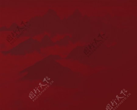 中国风红色远山背景素材