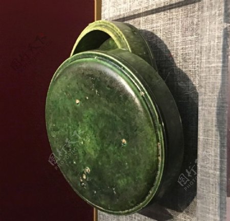 绿釉盖盒