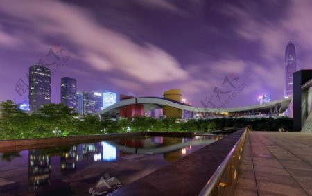 深圳市民中心夜景