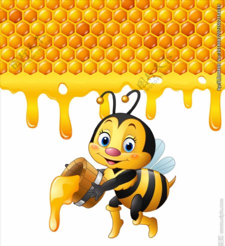 可爱卡通蜜蜂