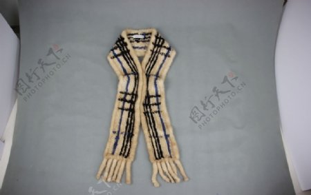 水貂编织围巾