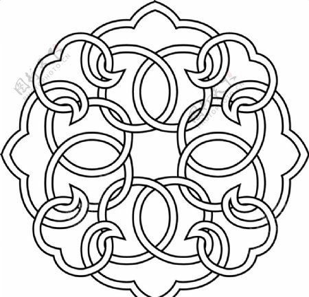 蒙古图案蒙古元素蒙古边框