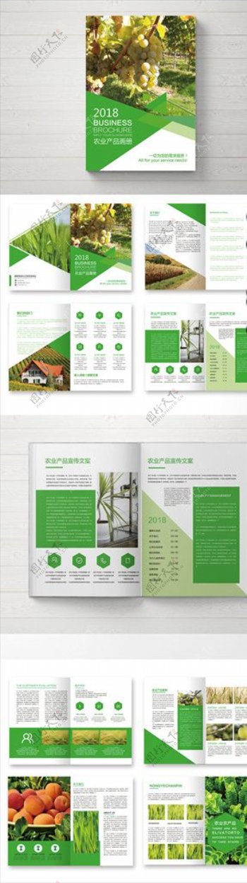 整套绿色通用农业农产品宣传画册
