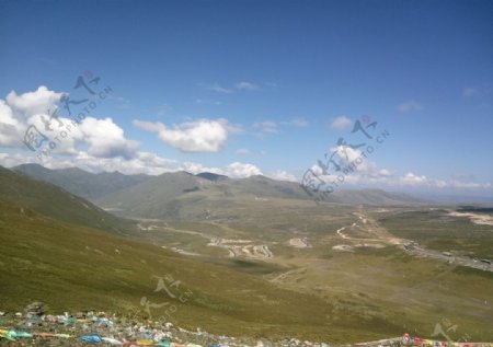 西藏高原草原风光