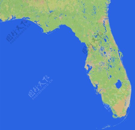 弗罗里达地形图