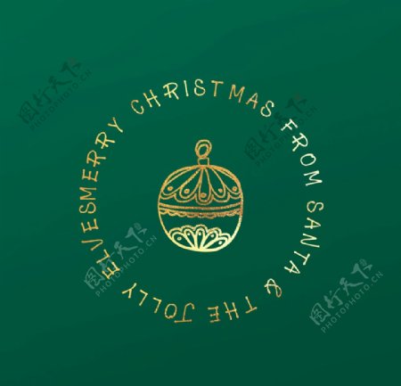 圣诞节logo标签设计