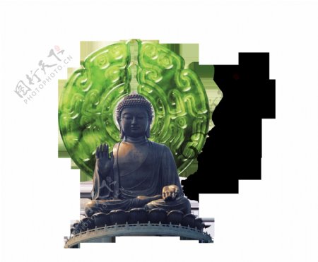 尊者尊敬尊重佛教中国风艺术字设计