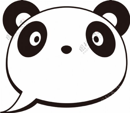 熊猫边框卡通动物边框可商用元素