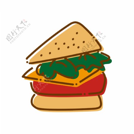汉堡与三明治单图5