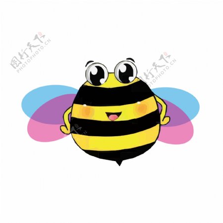 手绘小蜜蜂卡通形象设计