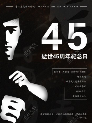 纪念李小龙逝世45周年海报