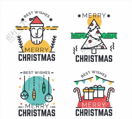 4款创意圣诞祝福标签