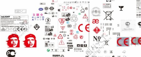 CE认证等各种特殊符号