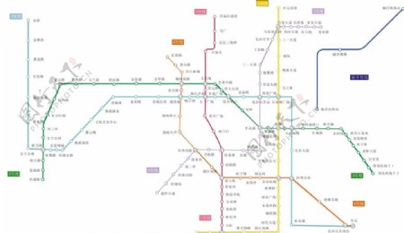 最新长沙地铁图分布图