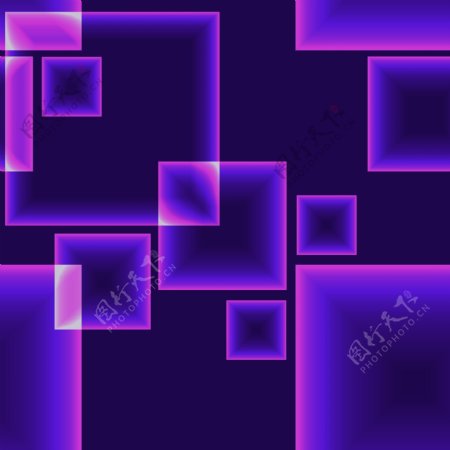 紫罗兰色立方体背景