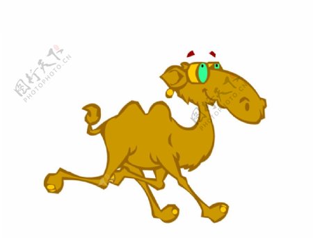 卡通骆驼动态背景视频