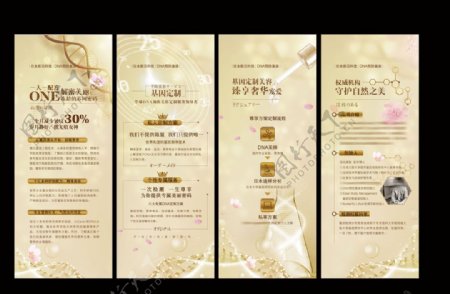 易拉宝X展架美容科技