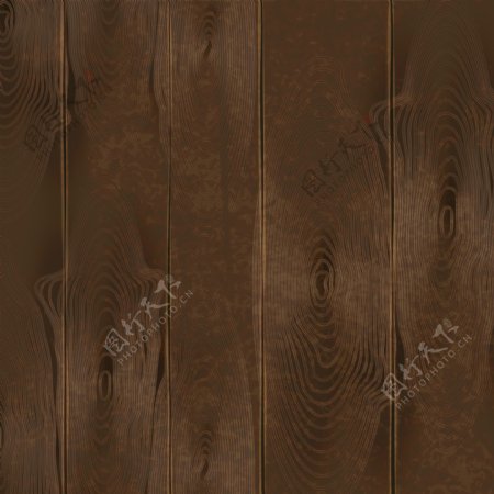 深褐色手绘写实原木木纹背景