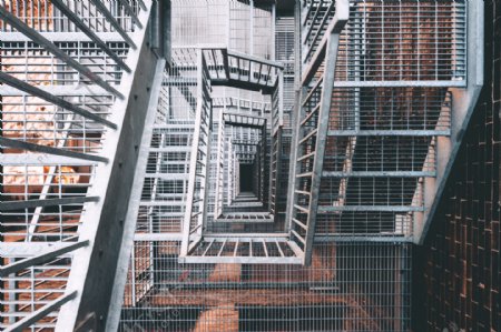 钢梯建筑摄影