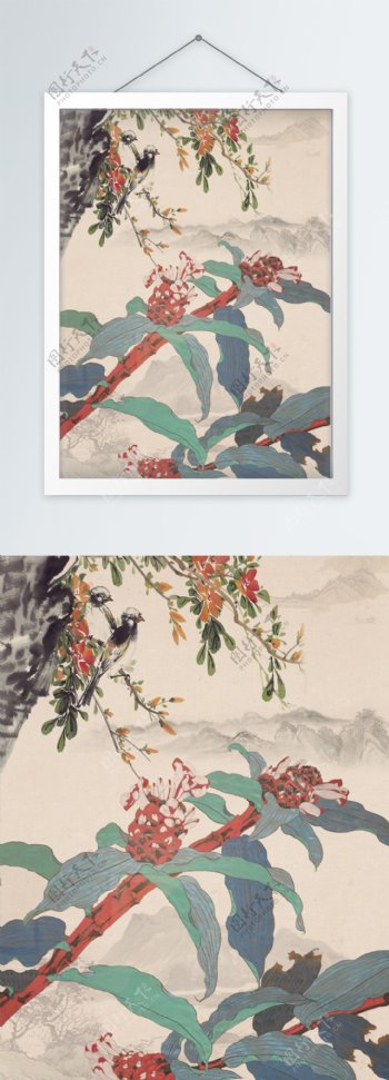 中国风传统花鸟装饰画