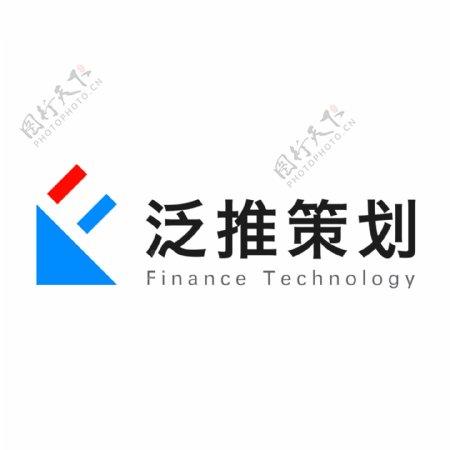 金融企业字母f创意logo设计