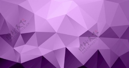 紫色渐变几何多边形背景底纹
