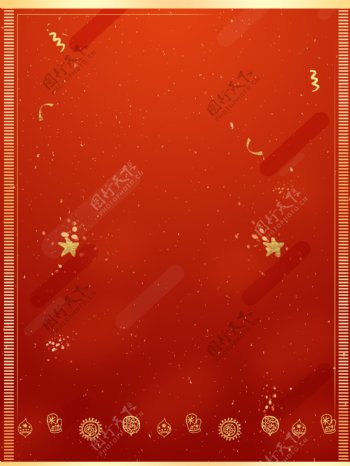 简约红色圣诞主题背景设计