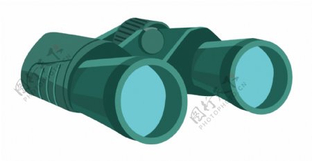 部队的望远镜插画