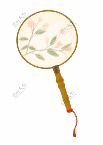 中国古典印花扇子