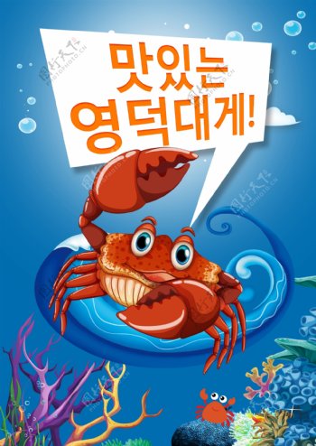 韩国海鲜海报